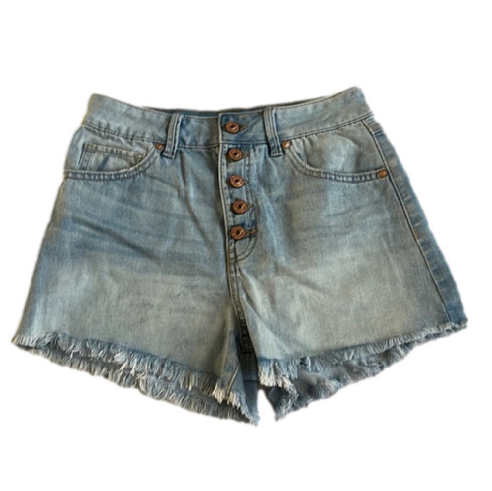 Rewash brand super high rise vintage reunion buttonfly size 5 27 jean shorts